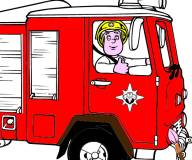 Пожарный Сэм:Раскраска пожарного Сэма