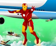 Железный человек:Железный человек защищает самолет