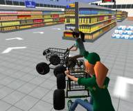Игры гонки:Гонки на тележках в супермаркете