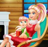Переделки комнат и домов:Барби украшает дом на Рождество