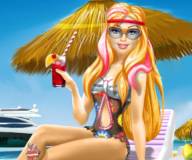 Супер принцесса Барби на пляжном отдыхе