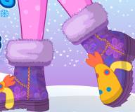 Игры для девочек:Мои зимние ботинки