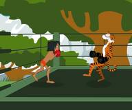 Бокс Маугли против тигра Шерхана