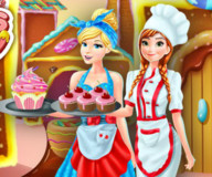 Анна и Золушка на фабрике кексов
