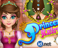 Принцессы Диснея:Сделай прическу принцессе