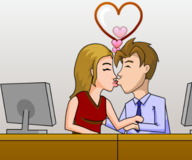 Тайные поцелуи в офисе