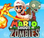 Марио стреляет в зомби